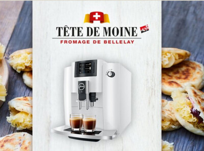 Gewinnspiel: Kaffee Vollautomat und Tete de Moine
