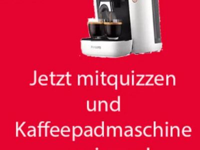 Gewinnspiel: Kaffeepadmaschine gewinnen